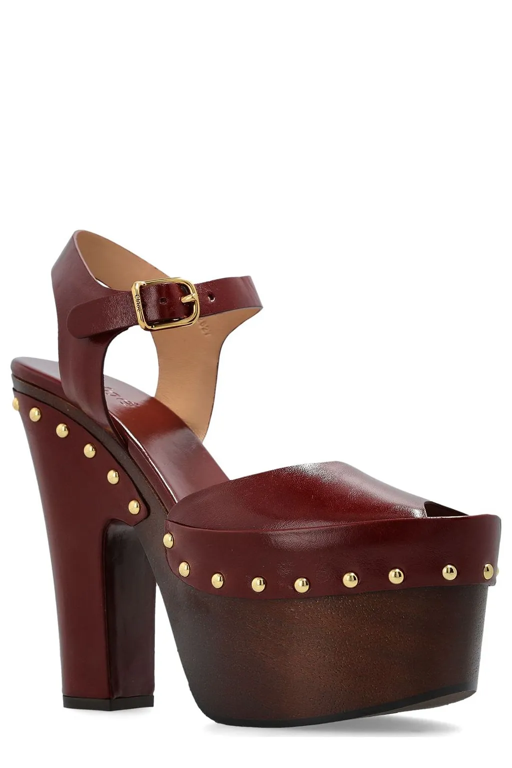 Chloé Meret Studded Platform Clogs