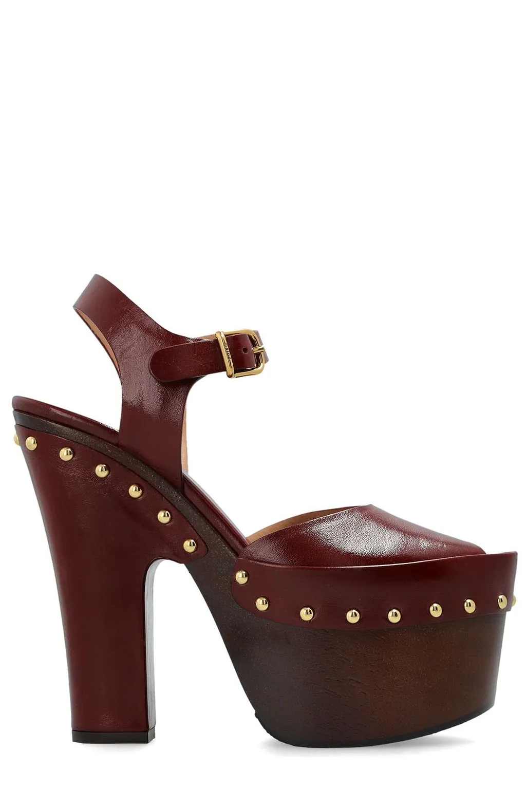 Chloé Meret Studded Platform Clogs