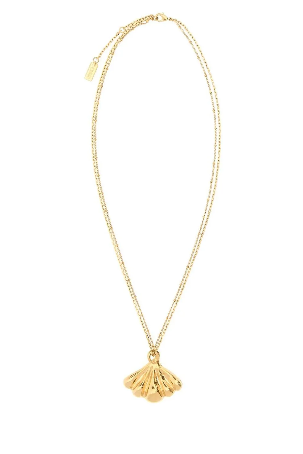 Mirror Double-Chain Pendant Necklace