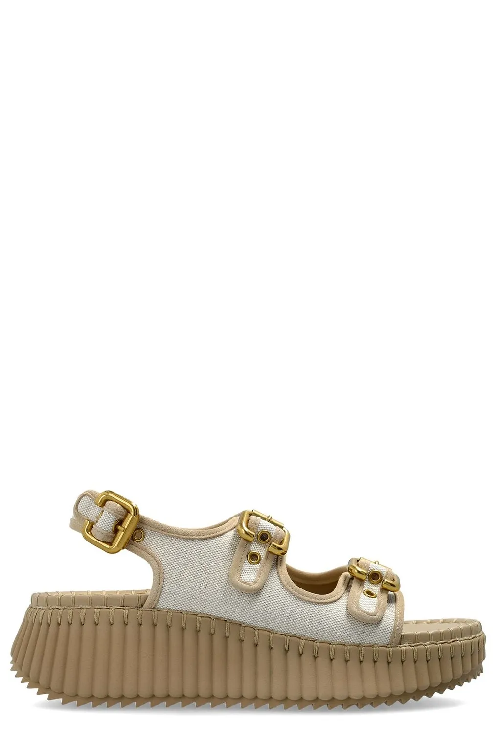 Chloé Nama Buckled Platform Sandals