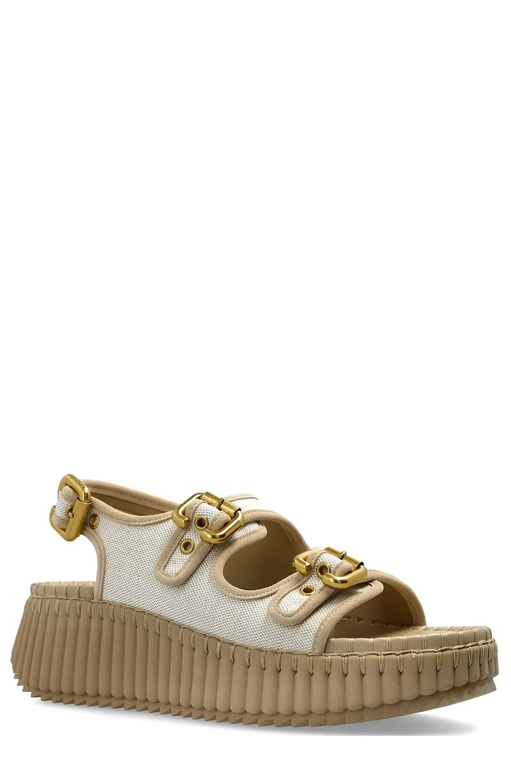 Chloé Nama Buckled Platform Sandals