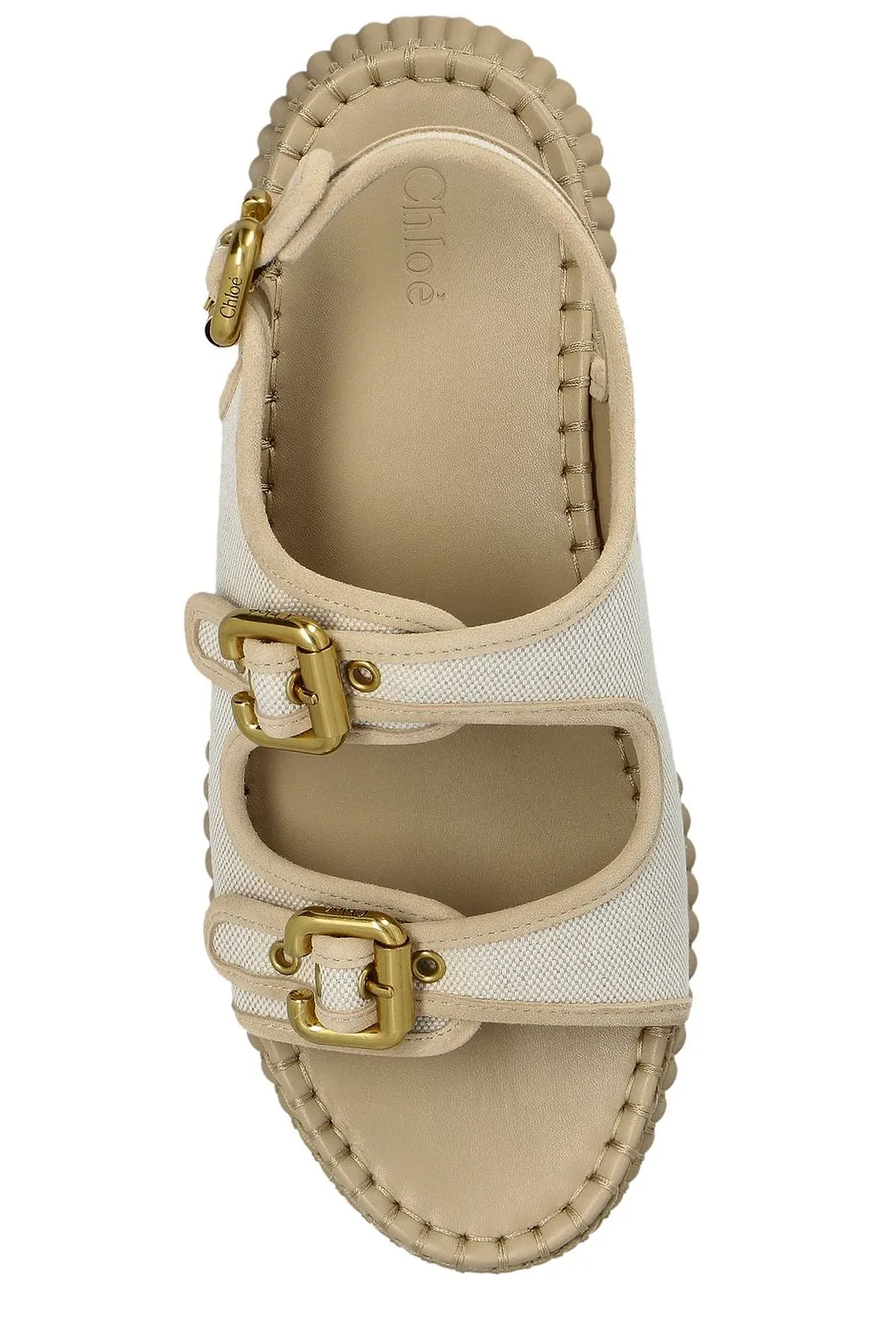 Chloé Nama Buckled Platform Sandals