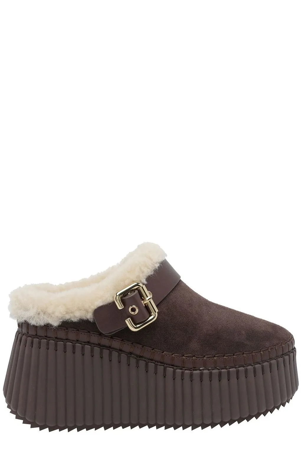 Chloé Nama Wedge Mules
