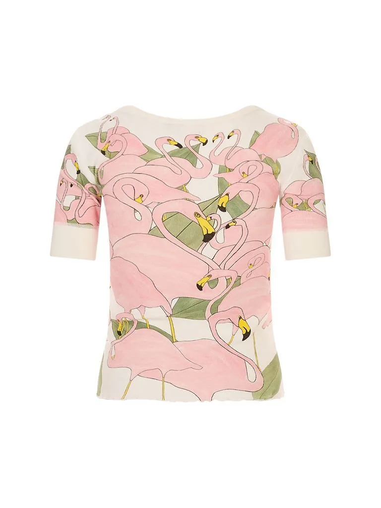 Chloé Short-Sleeved Logo Henley Shirt