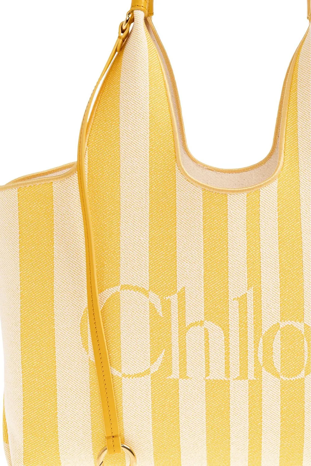 Stripy Open Top Small Tote Bag