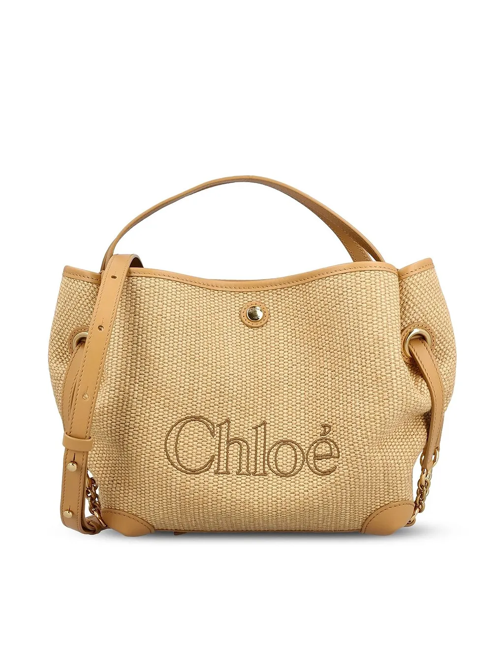 Chloé Textured Logo Shoulder Bag