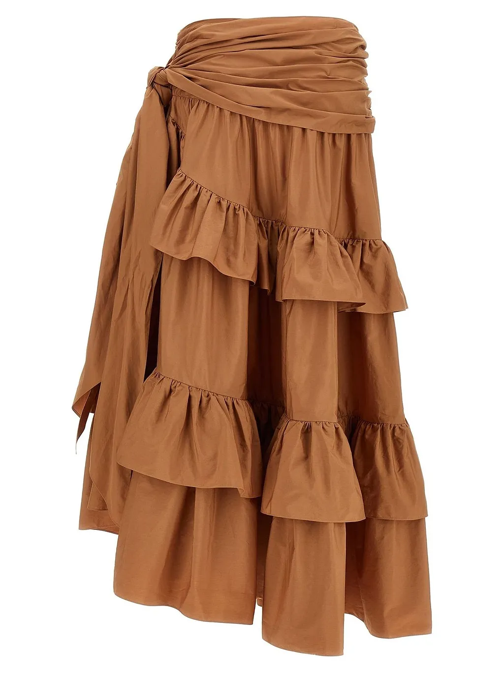 Tiered Ruffled Maxi Skirt
