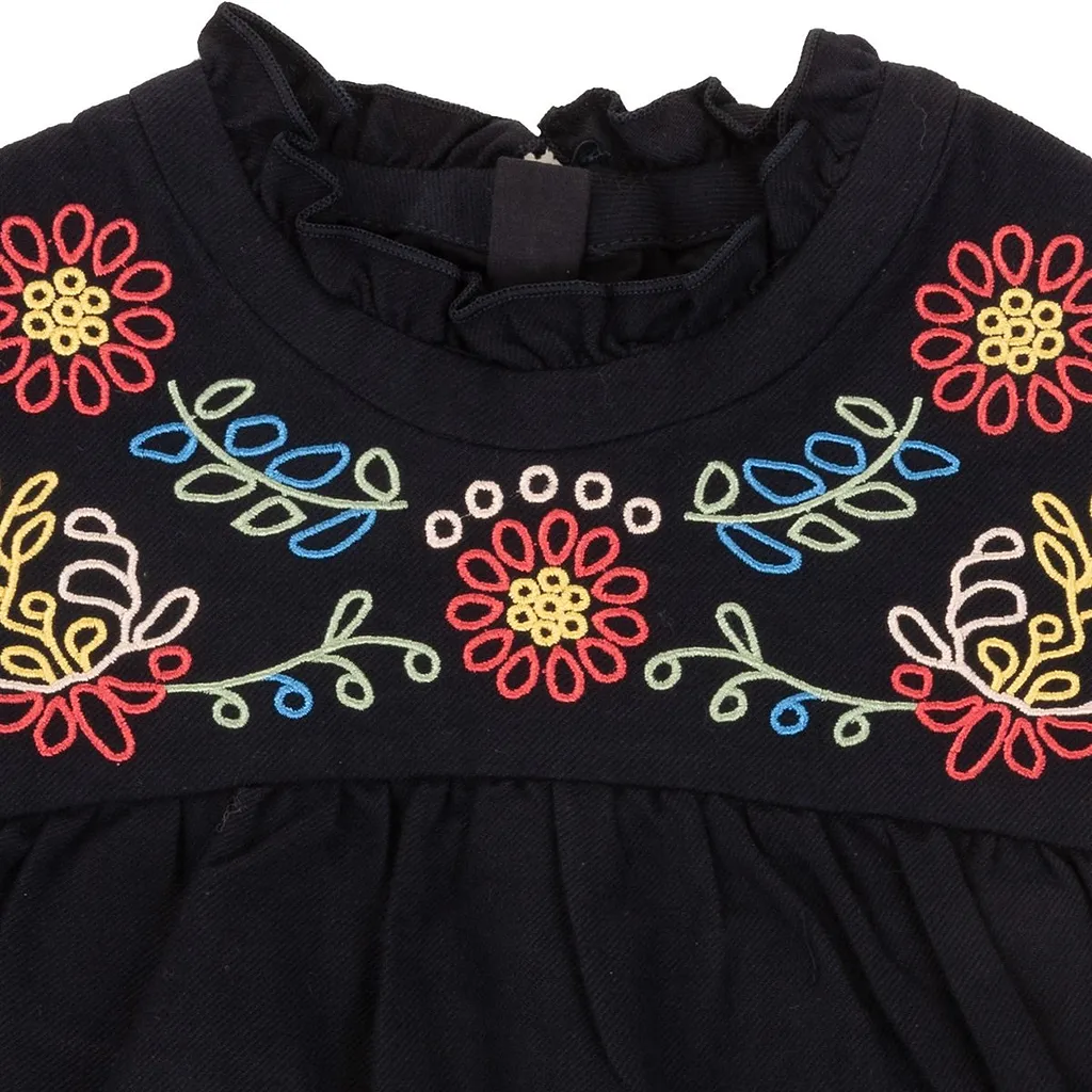 Chloé Kids Floral Embroidered Tunic Dress