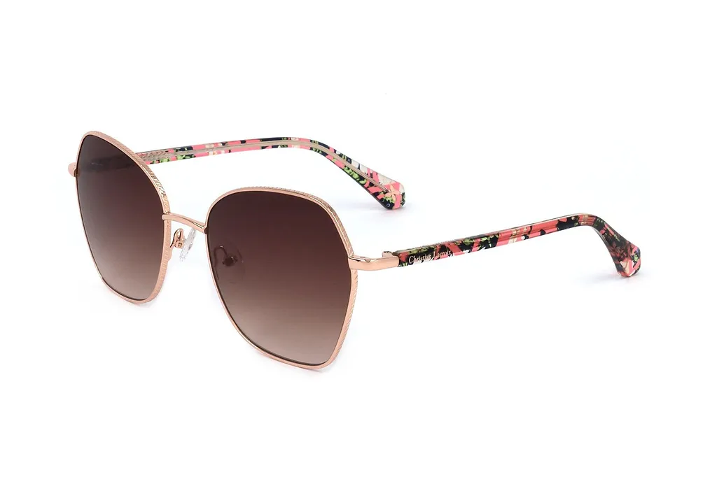 Christian Lacroix Geometric Frame Sunglasses