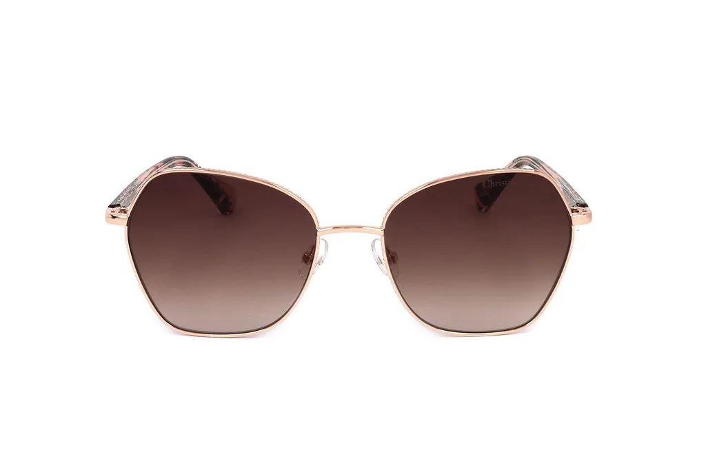 Christian Lacroix Geometric Frame Sunglasses