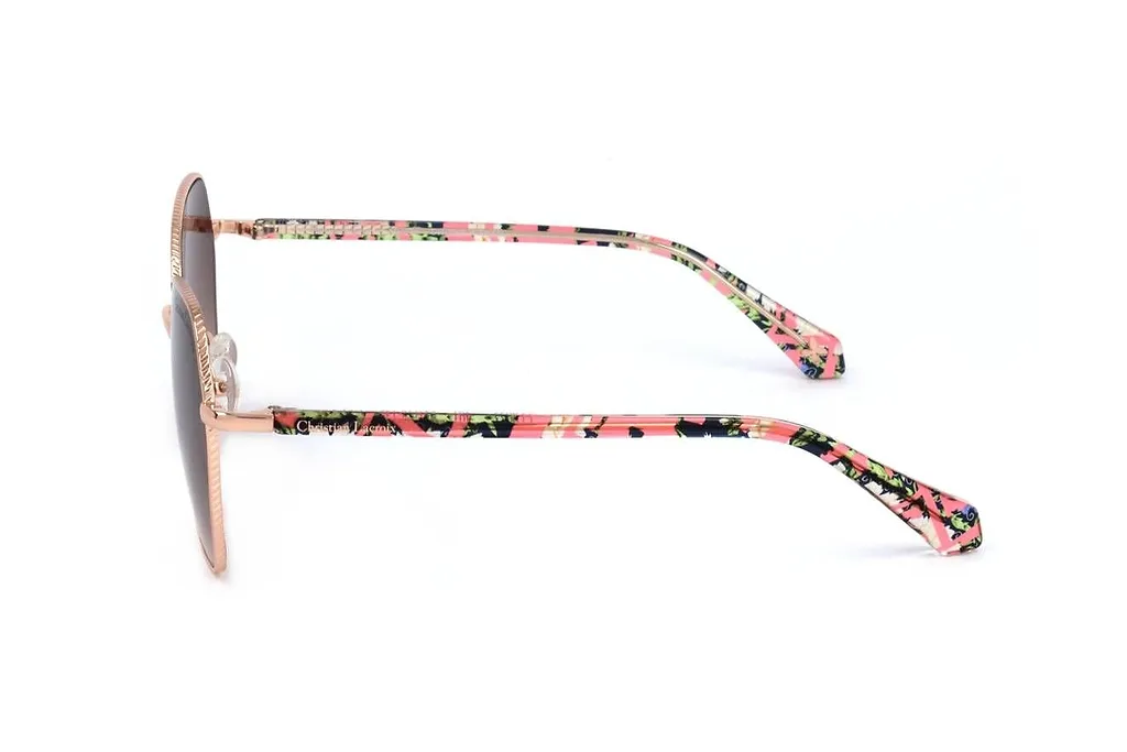 Christian Lacroix Geometric Frame Sunglasses