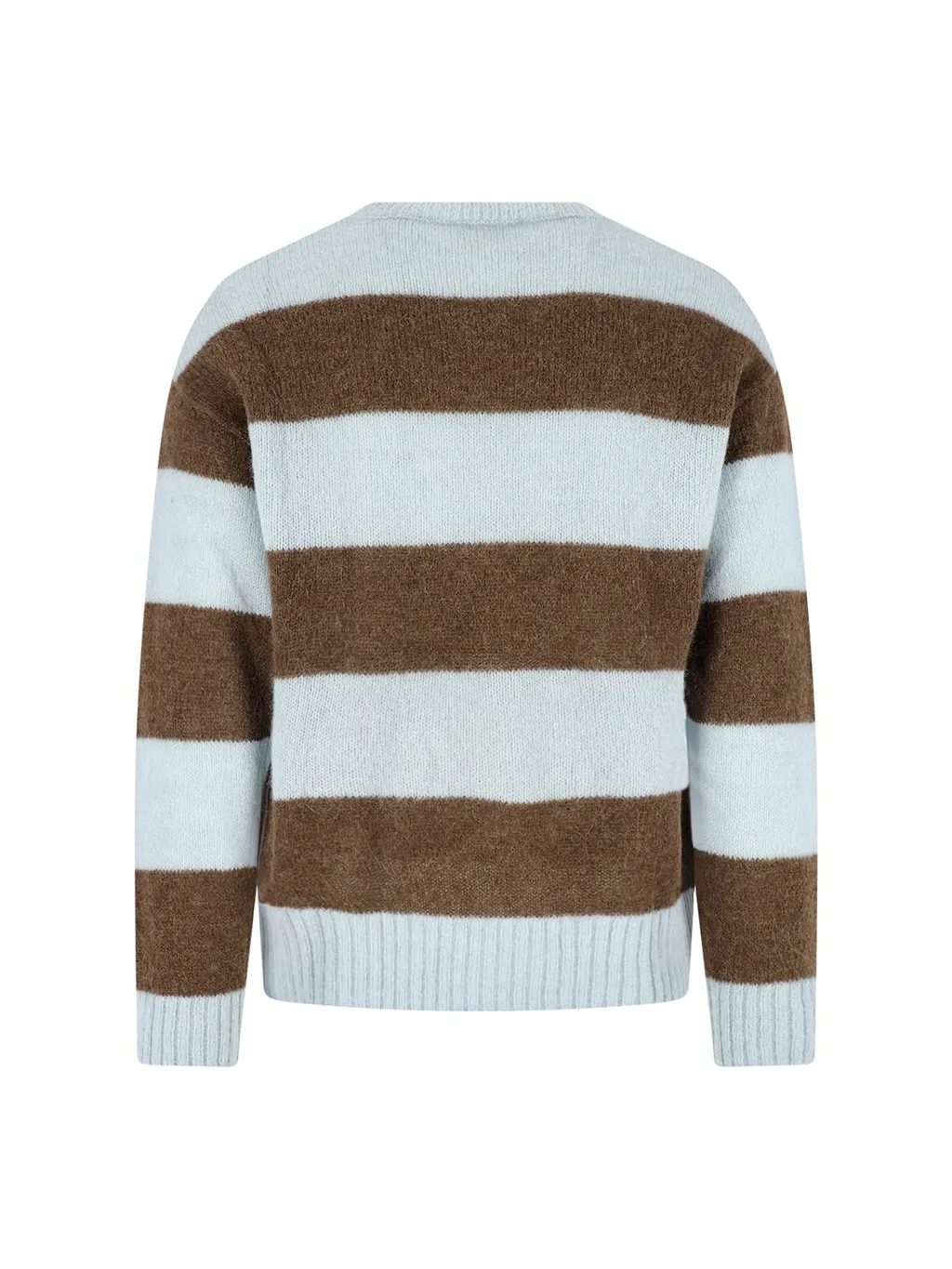 Closed Soft Striped Knitted Sweater