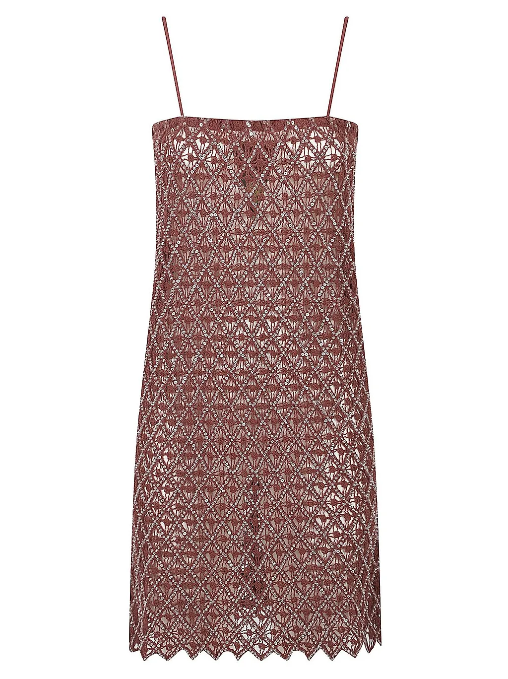 Celestina Sequinned Lace Dress