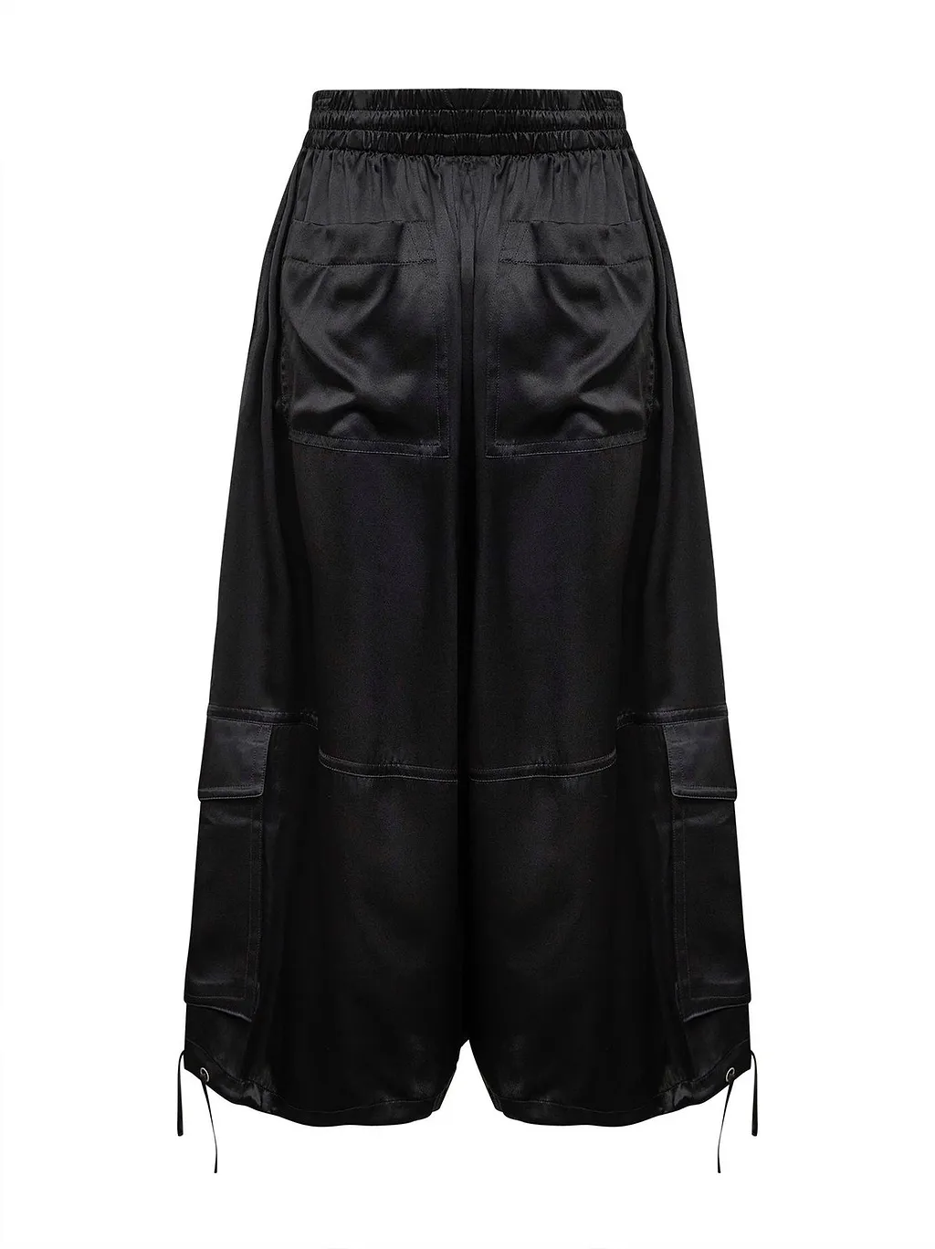 Cargo Wide-Leg Cropped Pants