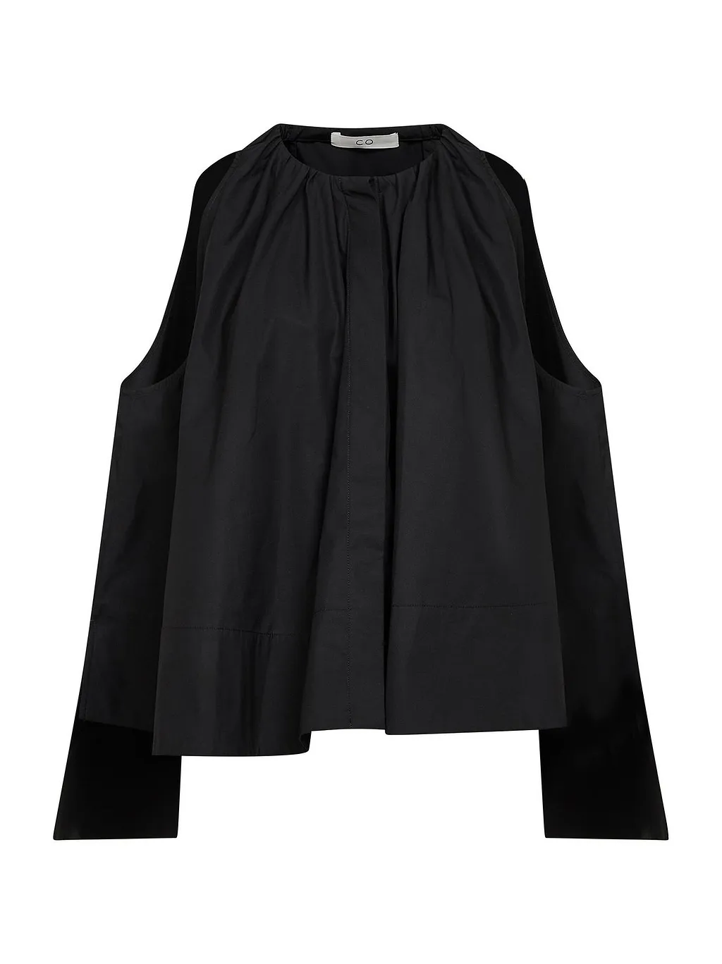 Co Gathered High-Low Sleeveless Top