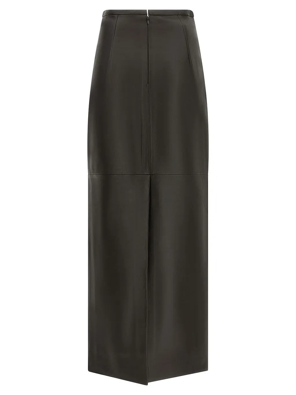 Panelled Leather Pencil Skirt