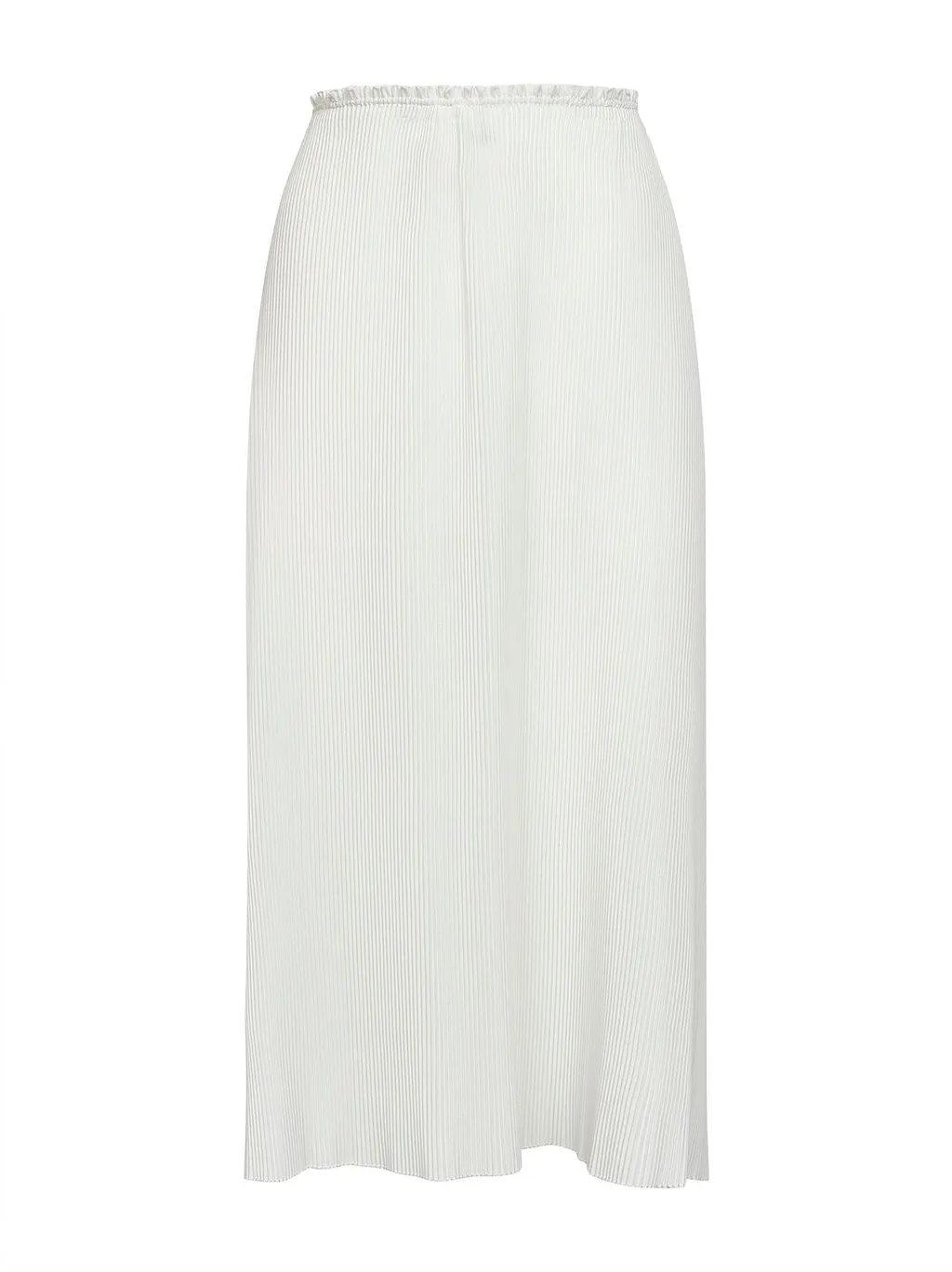 Pleated Asymmetric Skirt
