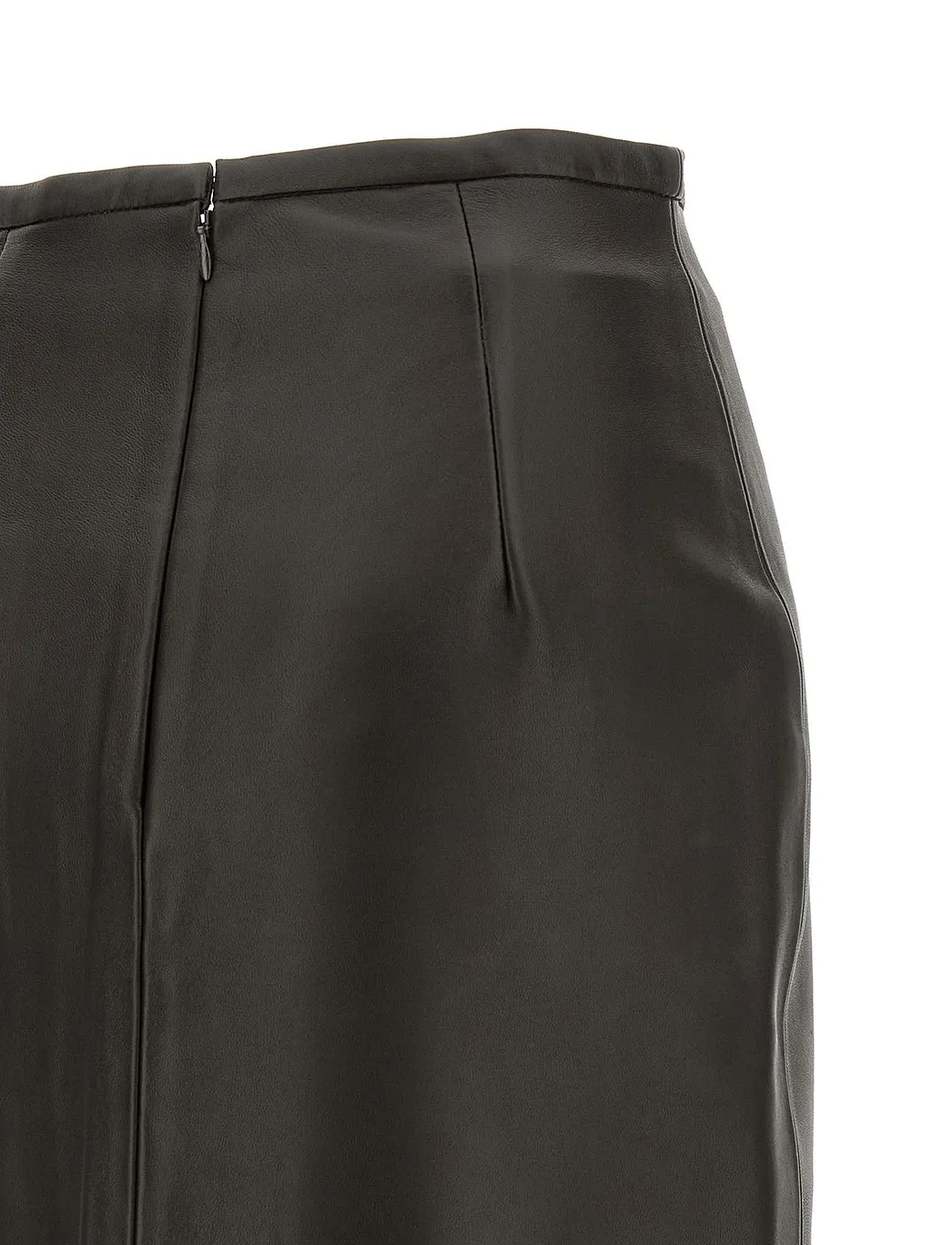 Panelled Leather Pencil Skirt