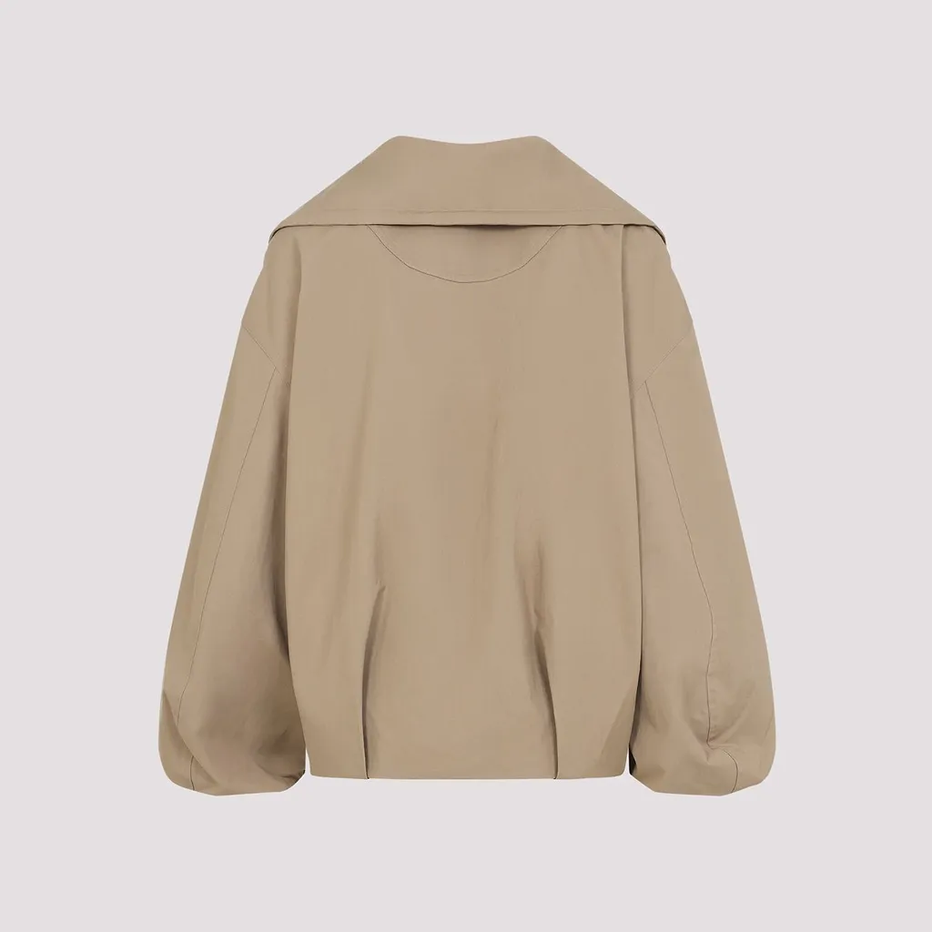 Co Rolled Collar Cropped Jacket