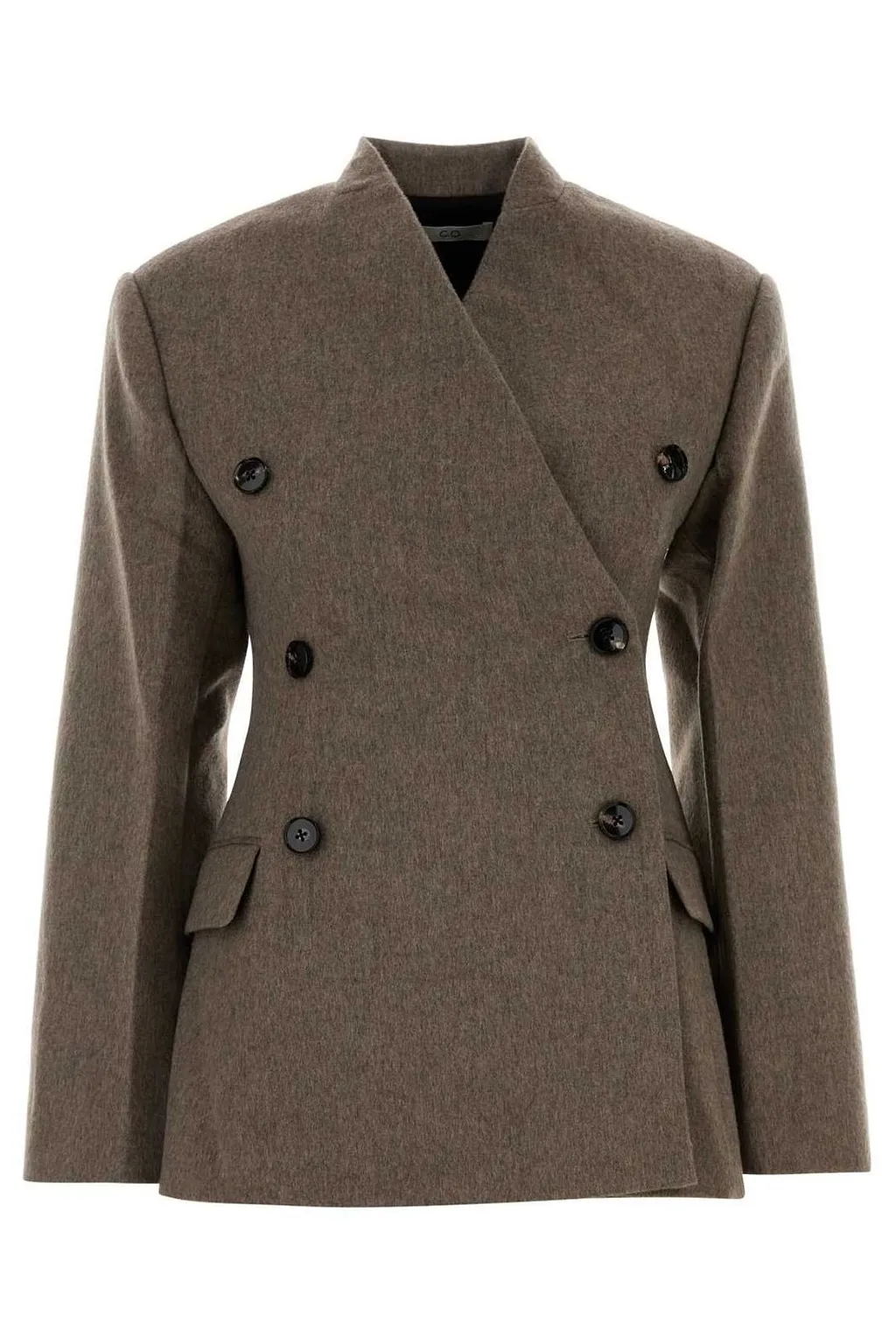 Co Sculptural Collarless Jacket