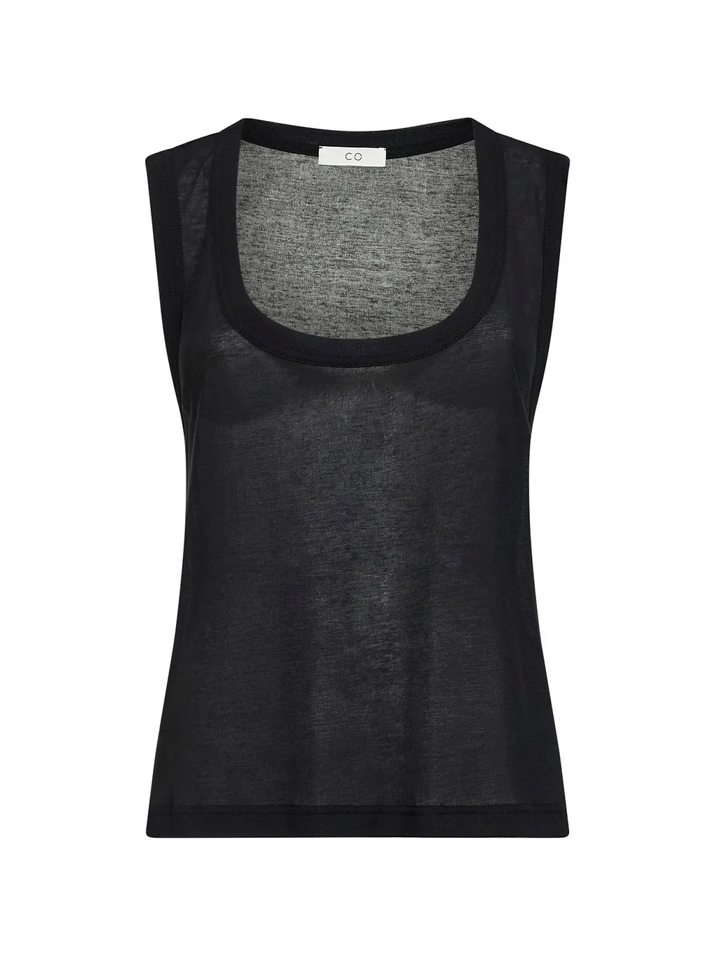Co Sheer Scoop Neck Tank Top