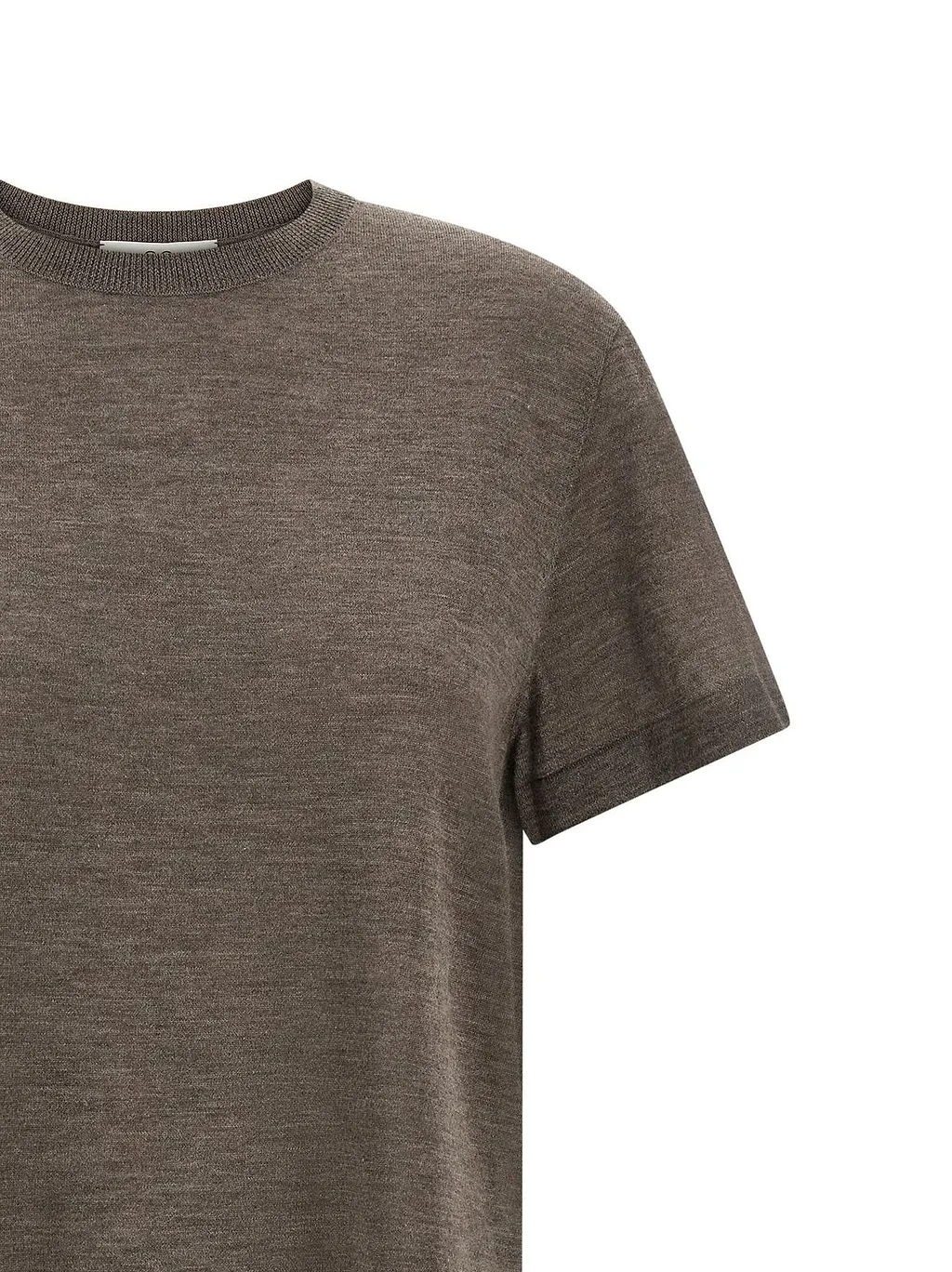 Co Shaved Knit Short-Sleeve Knitted Top