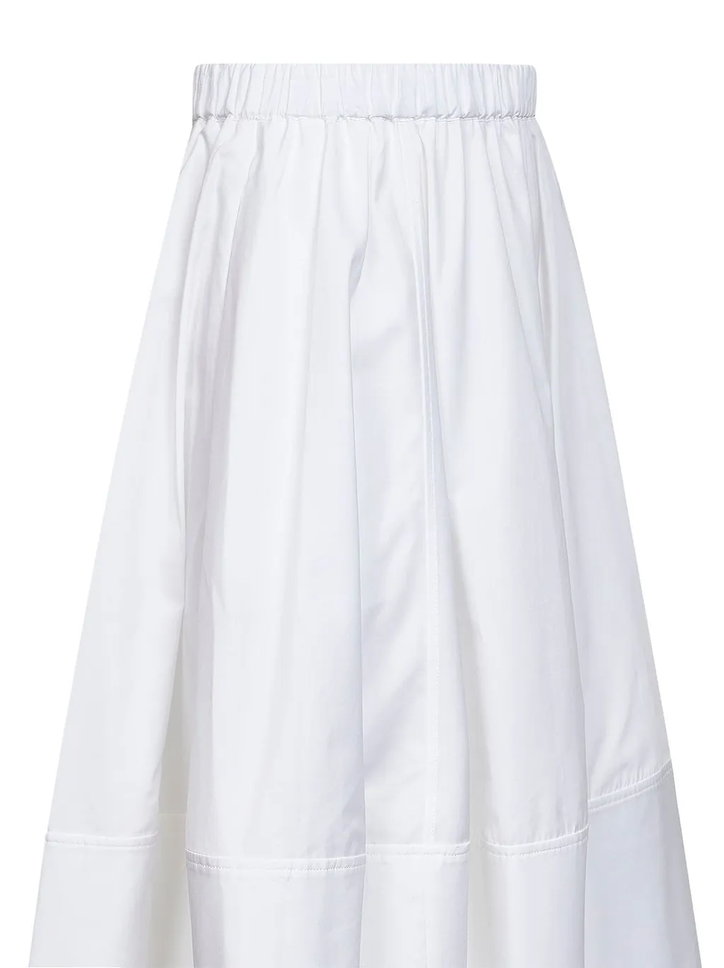 Tiered Gathered Midi Skirt