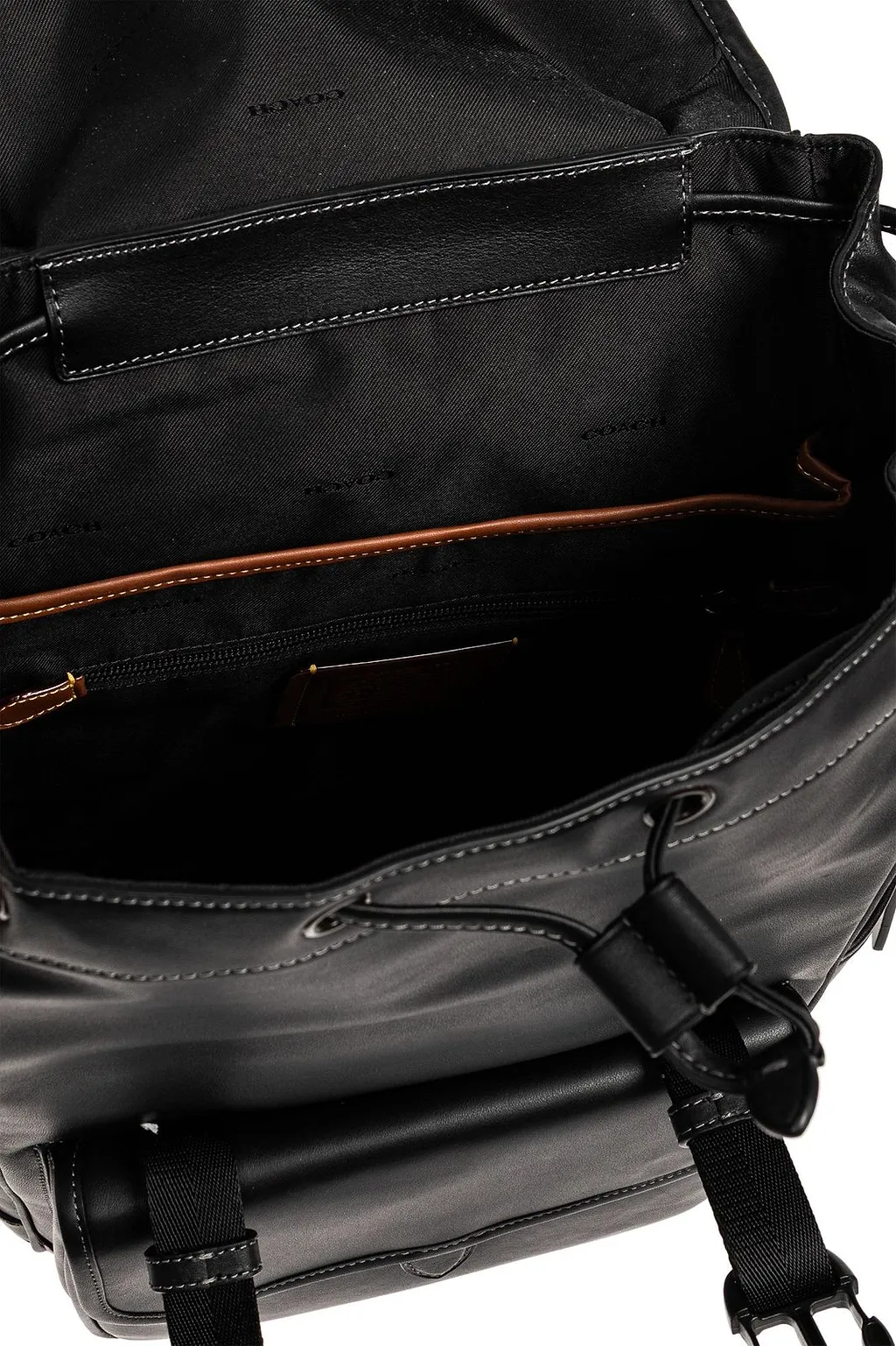 Coach League Buckle Detailed Drawstring Backpack