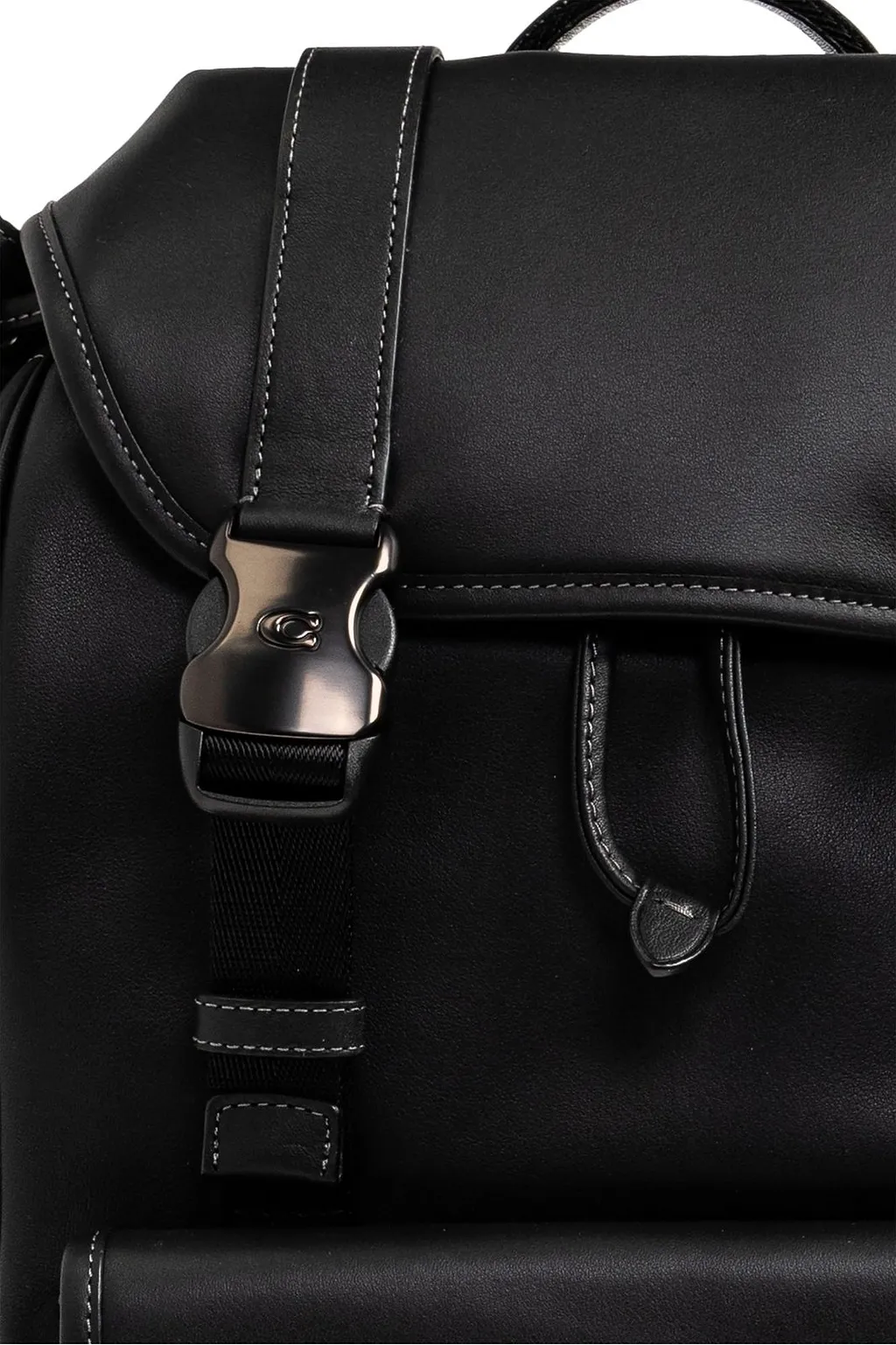 Coach League Buckle Detailed Drawstring Backpack