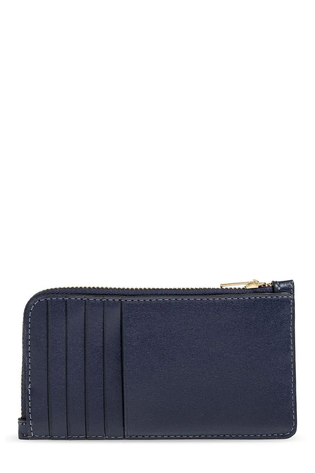 Coach Logo Detailed Zip-Up Wallet