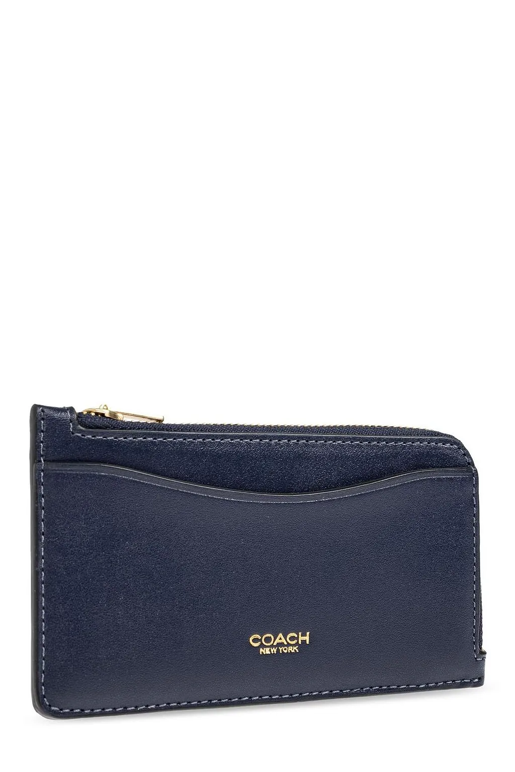 Coach Logo Detailed Zip-Up Wallet