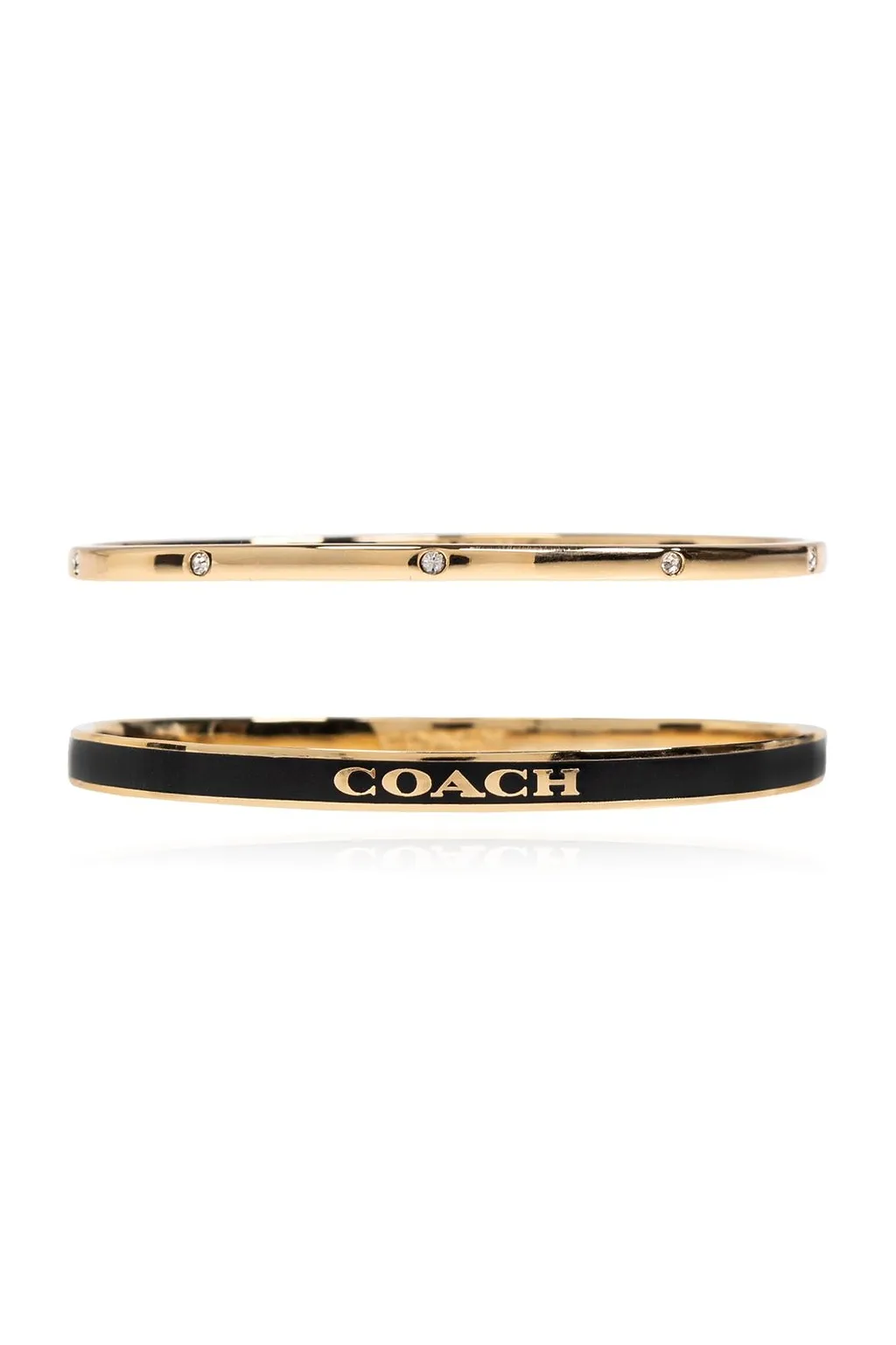 Coach Logo Detailed Set Of Two Bracelets