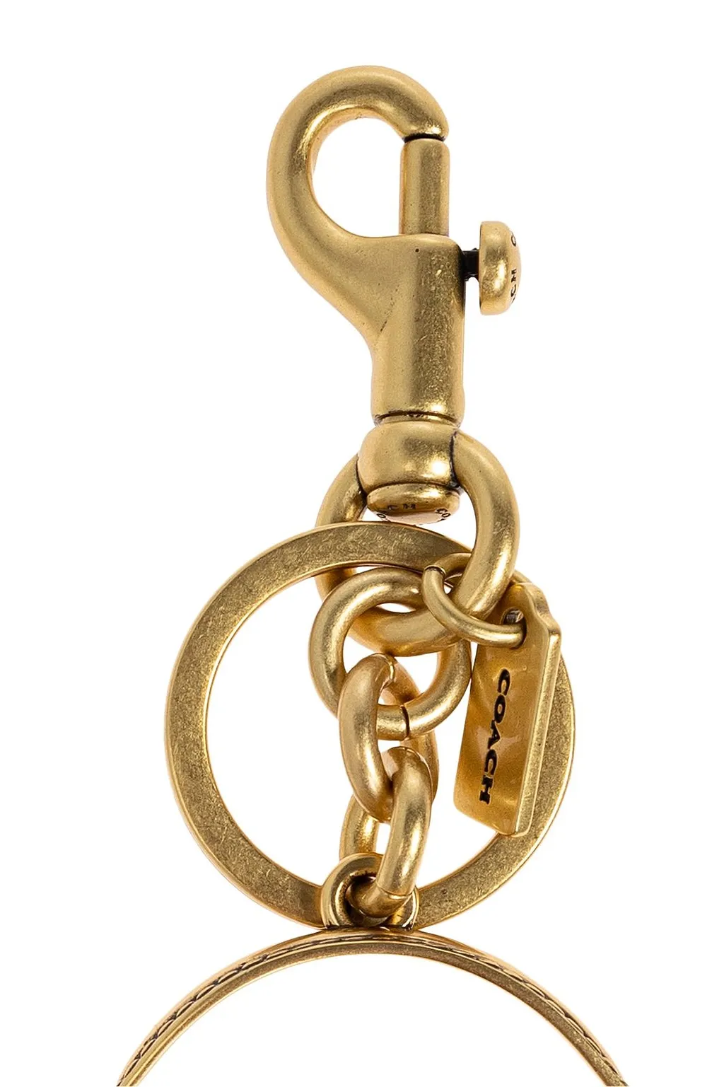 Logo-Engraved Mini Bag Keyring Chain