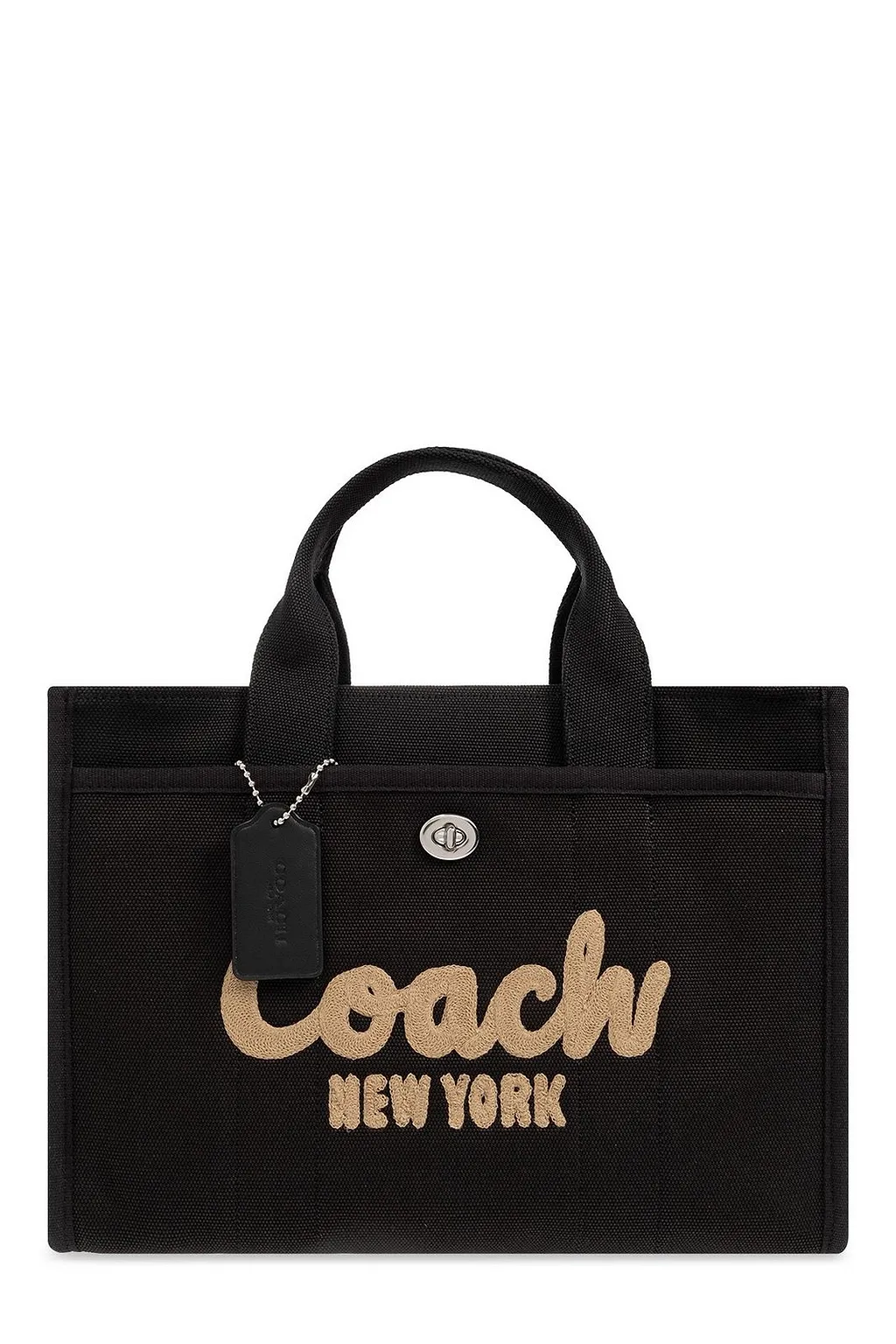 Coach Logo Flocked Tote Bag