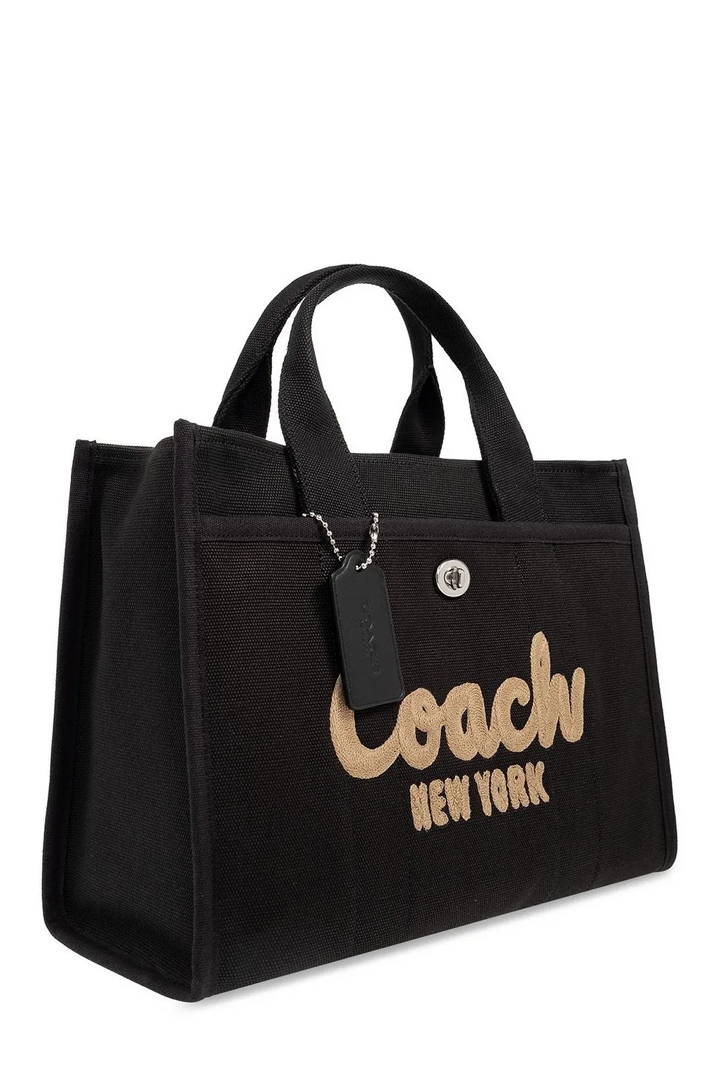Coach Logo Flocked Tote Bag