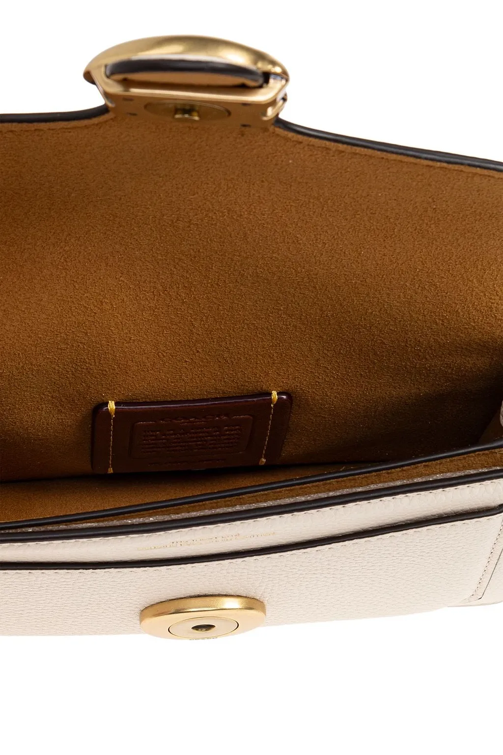 Coach Logo Plaque Chain Crossbody Bag