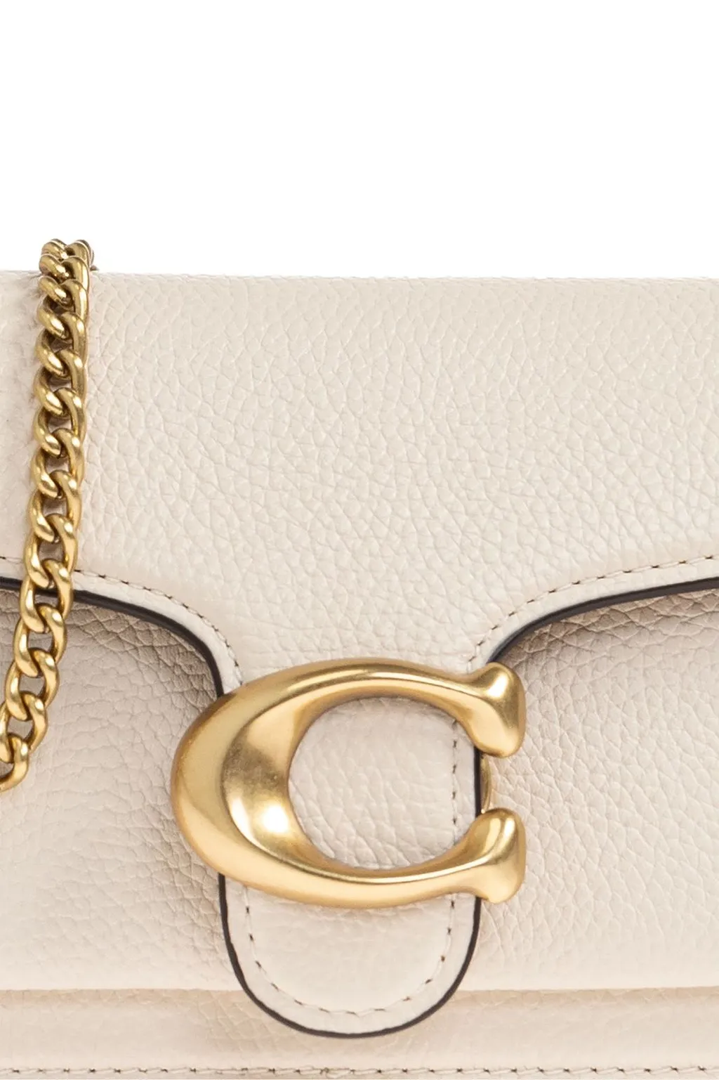 Coach Logo Plaque Chain Crossbody Bag