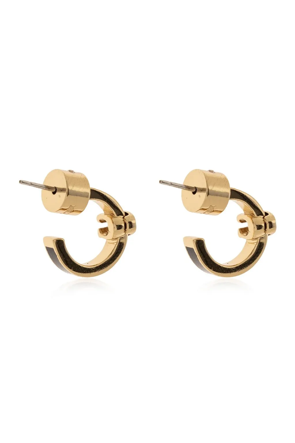 Coach Logo Plaque Earrings