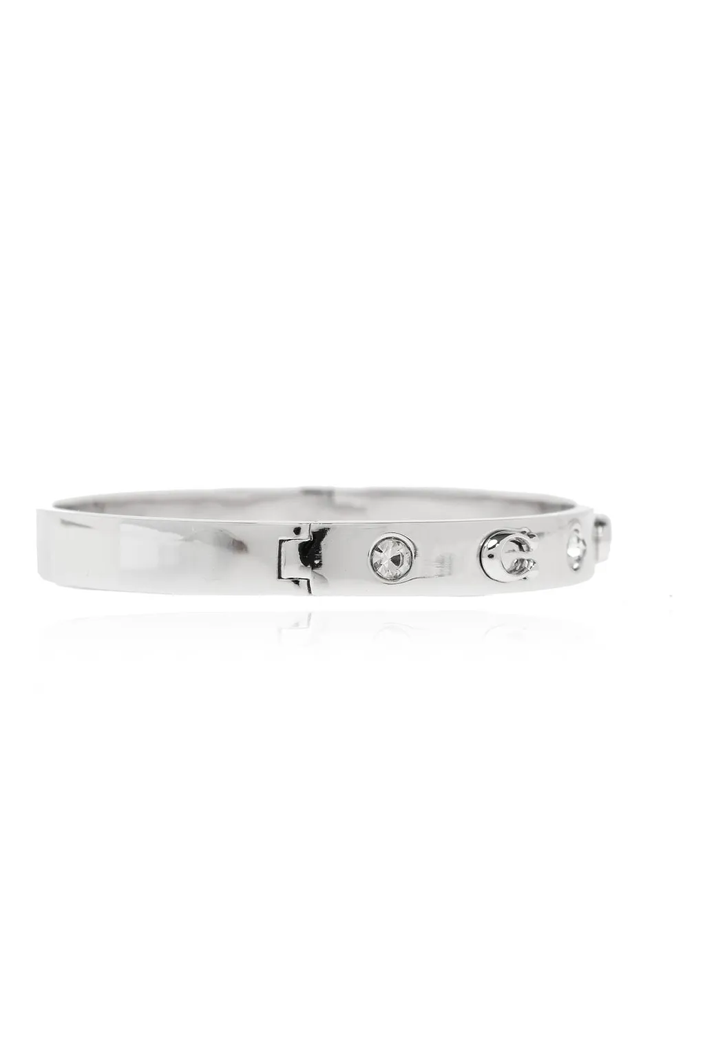Coach Logo Plaque Embellished Bracelet