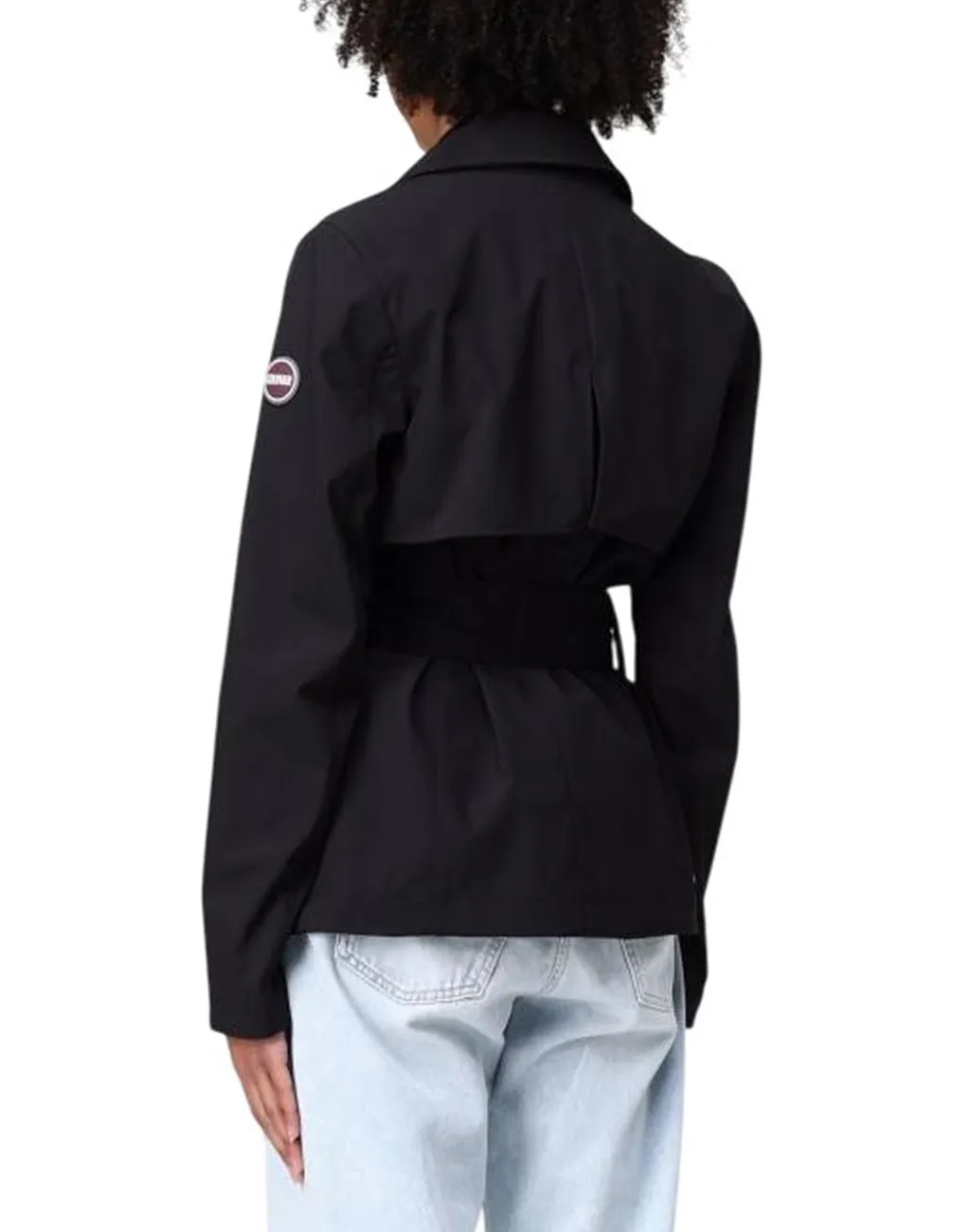 Short Softshell Belt Trench Coat