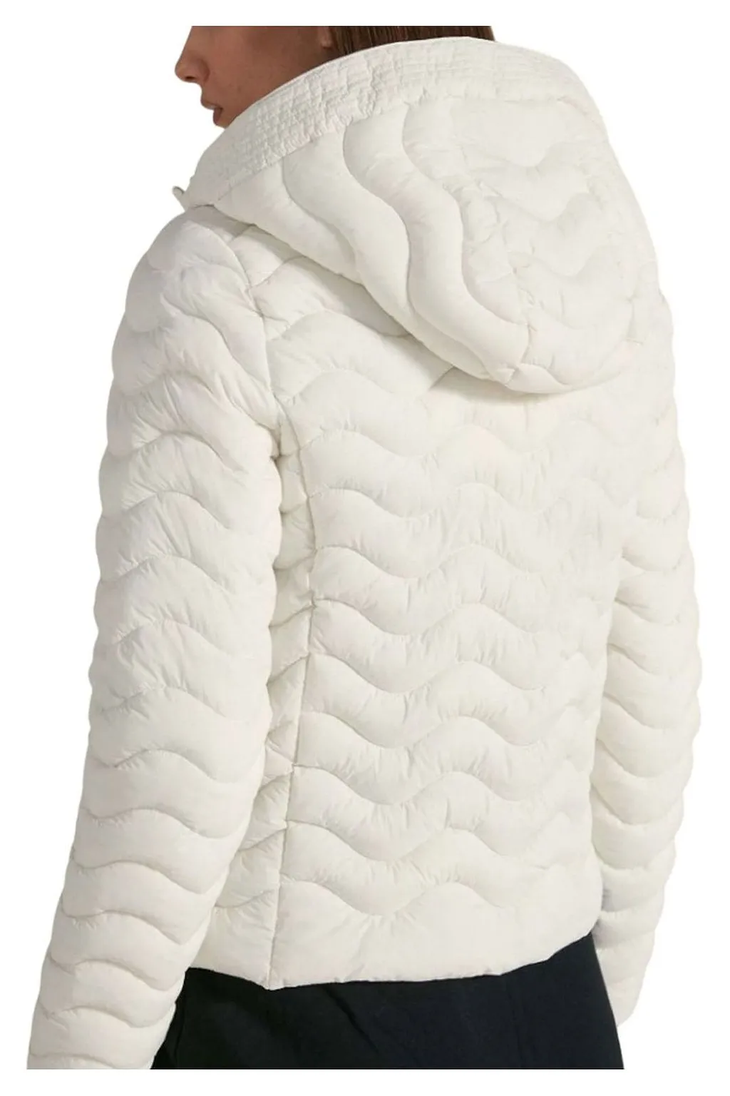 Ciesse Piumini Wave-Quilted Hood Down Jacket