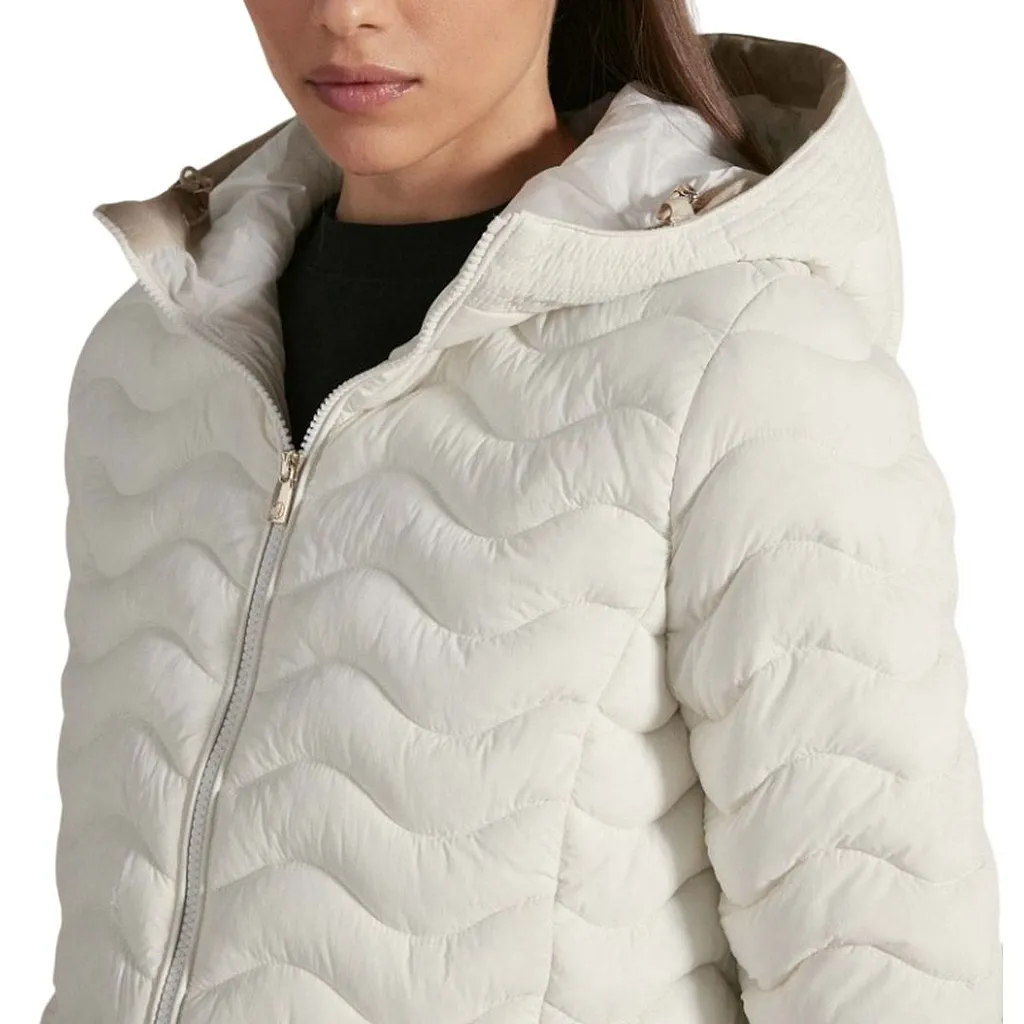 Ciesse Piumini Wave-Quilted Hood Down Jacket