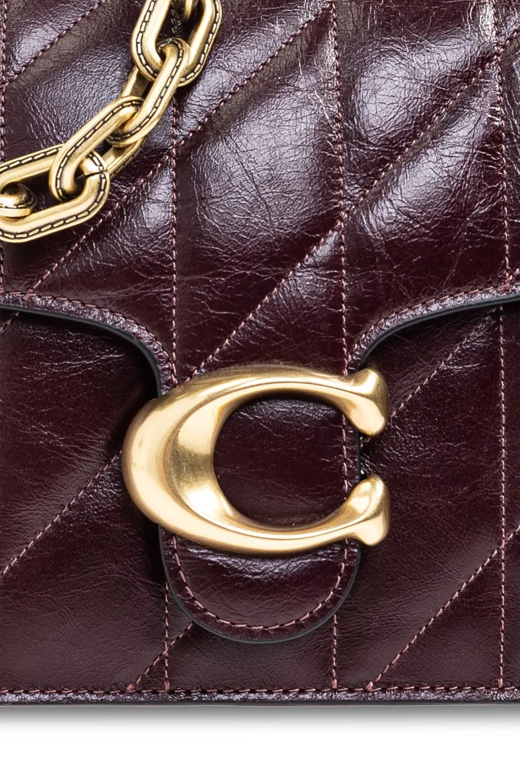 Tabby Quilted Chained Shoulder Bag