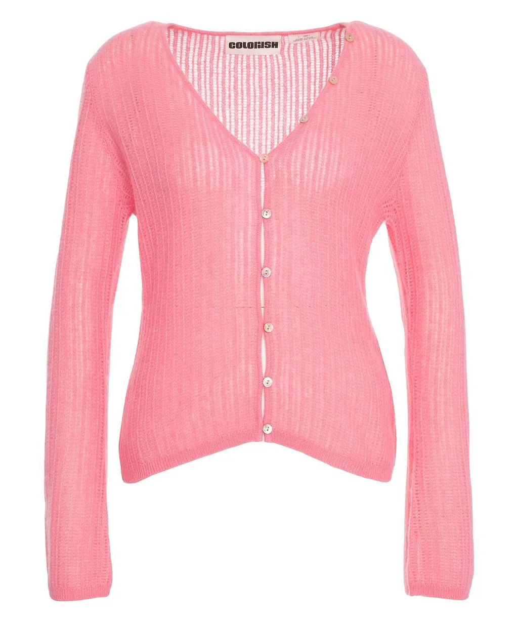 Amara Buttoned V-Neck Cardigan