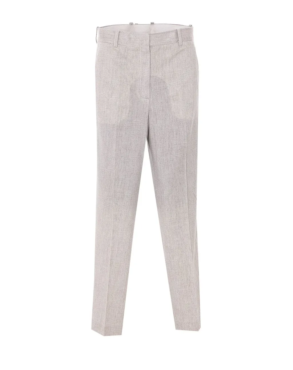 Circolo 1901 Chevron Straight-Leg Pants