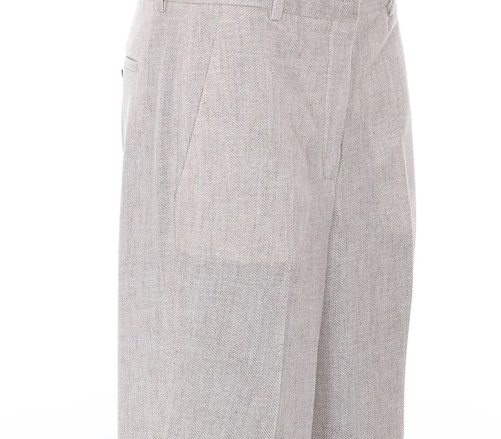 Circolo 1901 Chevron Straight-Leg Pants