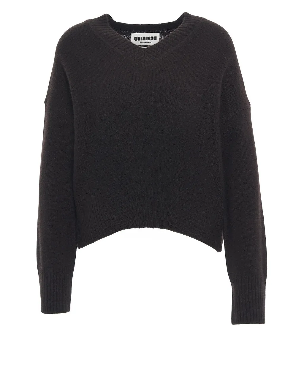 Colorush Chunky V-Neck Knitted Jumper