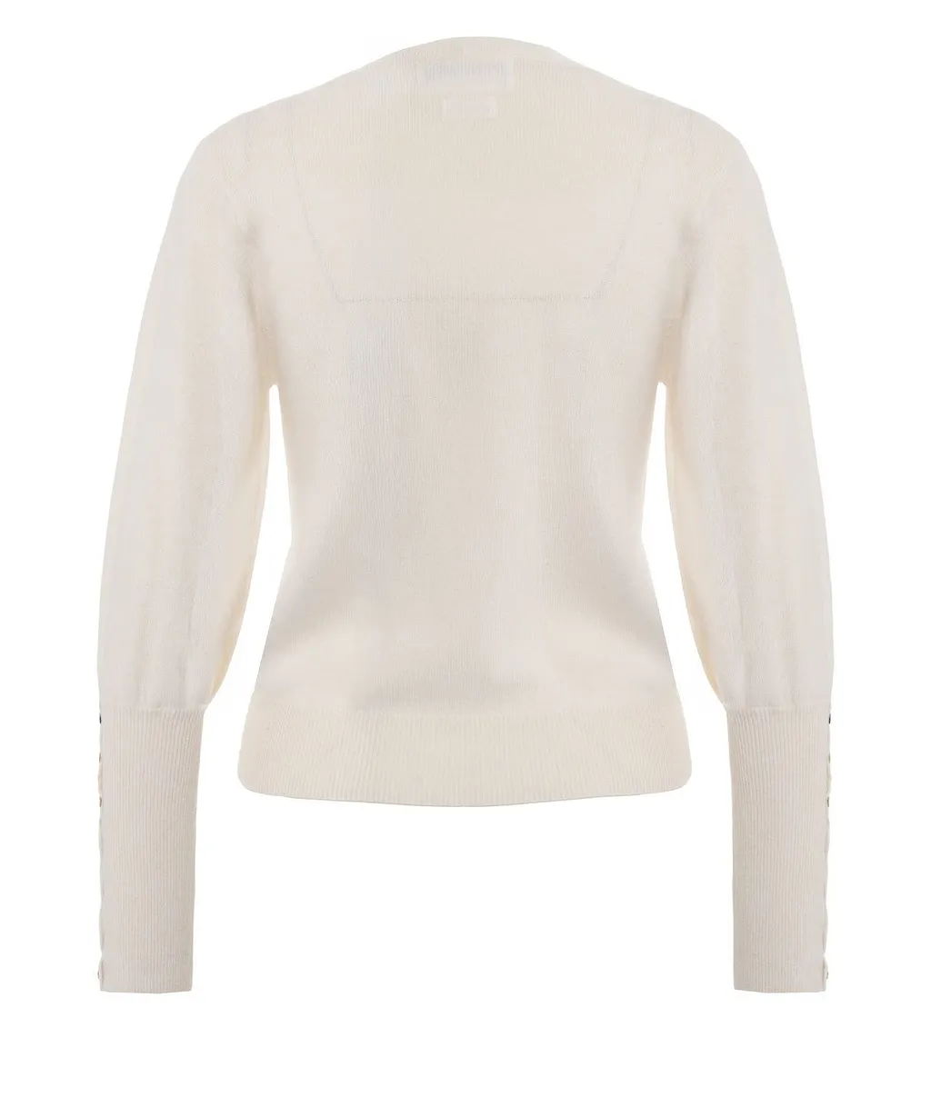 Mocha Button-Detailed Jumper