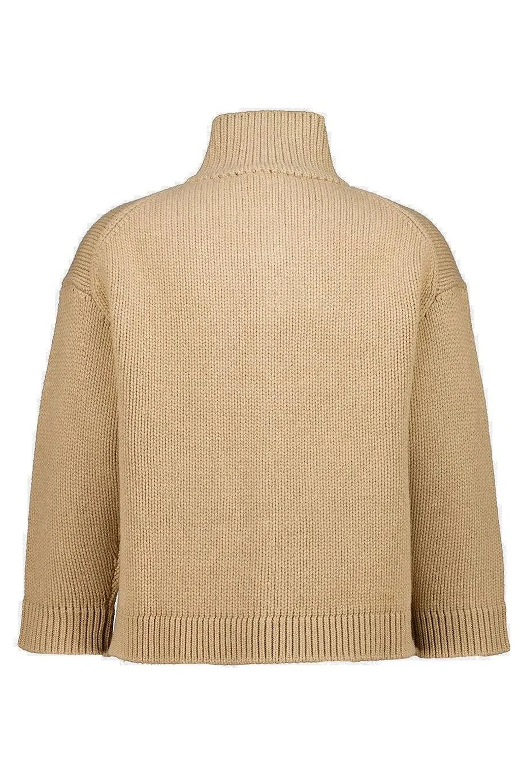 Fisherman Buttoned Chunky-Knit Cardigan