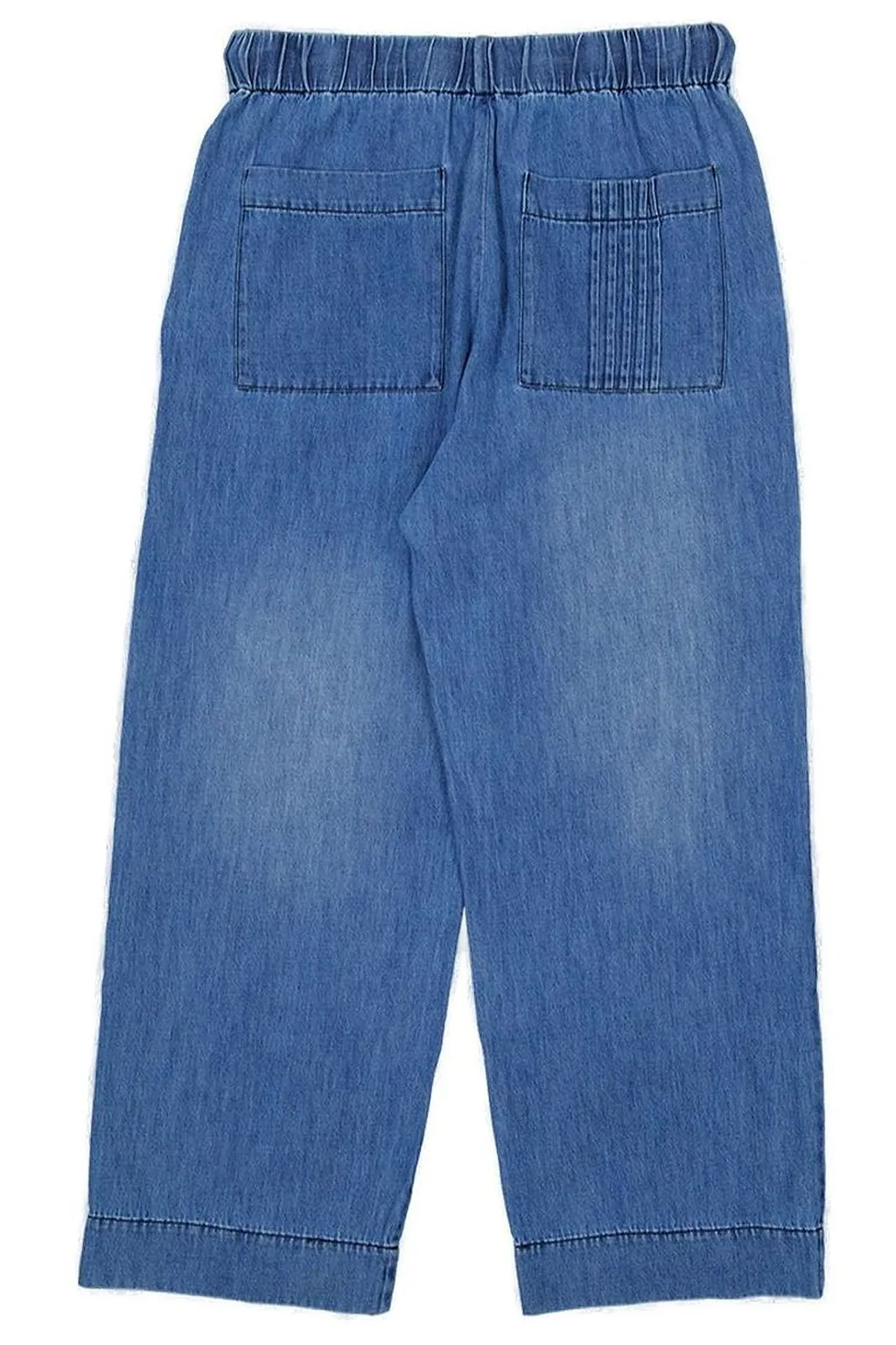 Commas Wide-Leg Drawstring Jeans